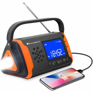 RunningSnail Emergency NOAA Weather Crank Solar Powered Portable Radio