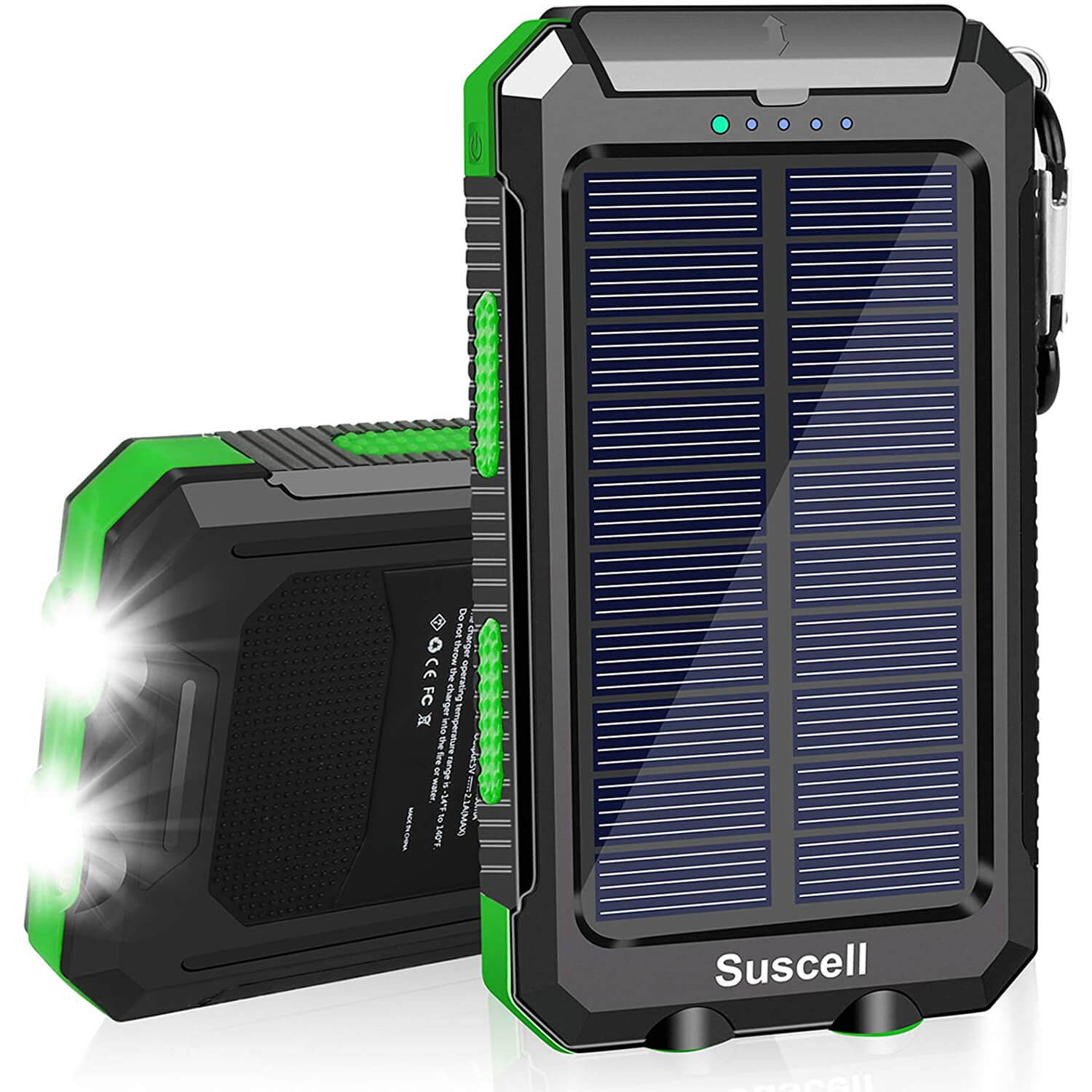 Powerbank Solaire 42800 MAh - Chargeur Portable Rapide - Résistant à L'eau IPX66 - Pour Téléphone, Ordinateur, Camping
