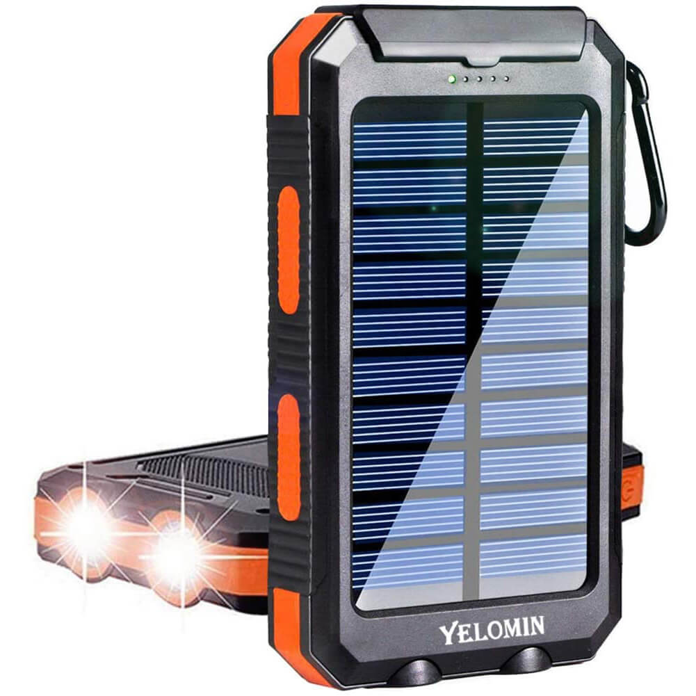 YELOMIN 20000mAh Portable Outdoor Solar Power Bank