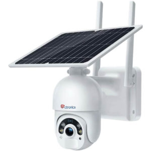 Ctronics Pan Tilt Home PTZ Solar Security Camera