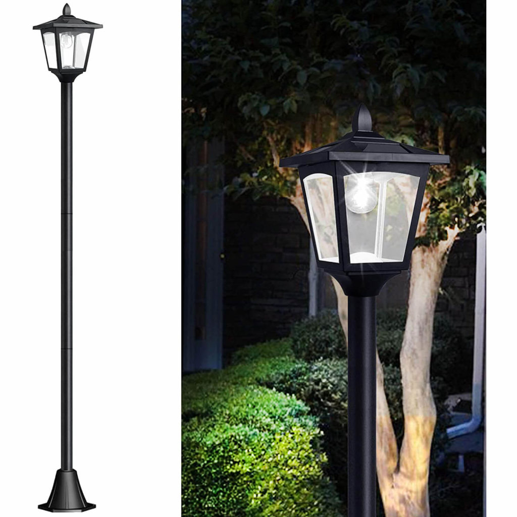 thumbnail image 2 of Noma Triple-Head Outdoor Weather Resistant Lamp Post Lantern W/Real... 2 of 10