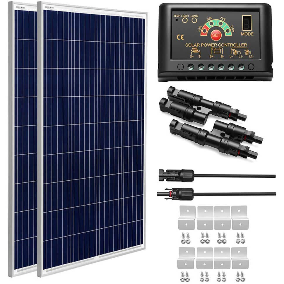 SUNGOLDPOWER 200 Watt 12V Polycrystalline Solar Panel Solar Module