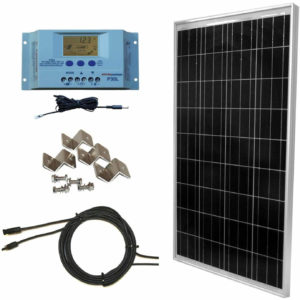 WindyNation 100 Watt Solar Panel Off-Grid RV Boat Kit