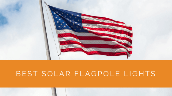 Solar Powered Flag Pole Light 26/42/128 LEDs USA Night Lamp for 15 to 25 Ft Pole 