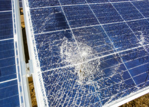 Broken Solar Panel