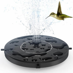 GOLDFLOWER Floating Solar Powered Water Fountain Pump