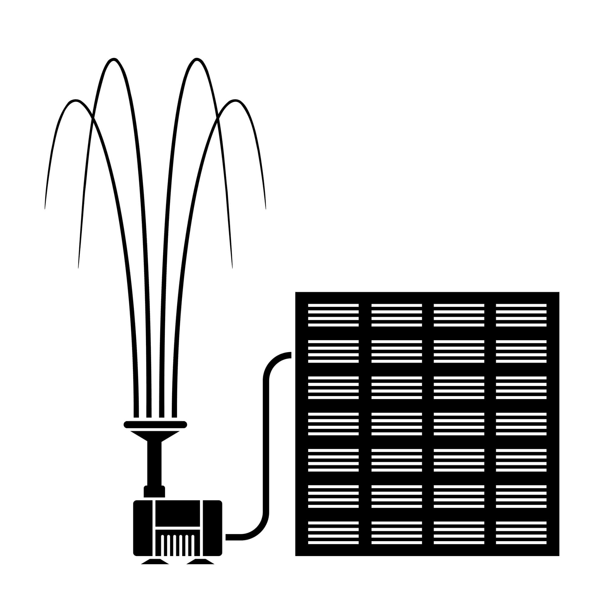 Anself Solar Powered Pond Pump