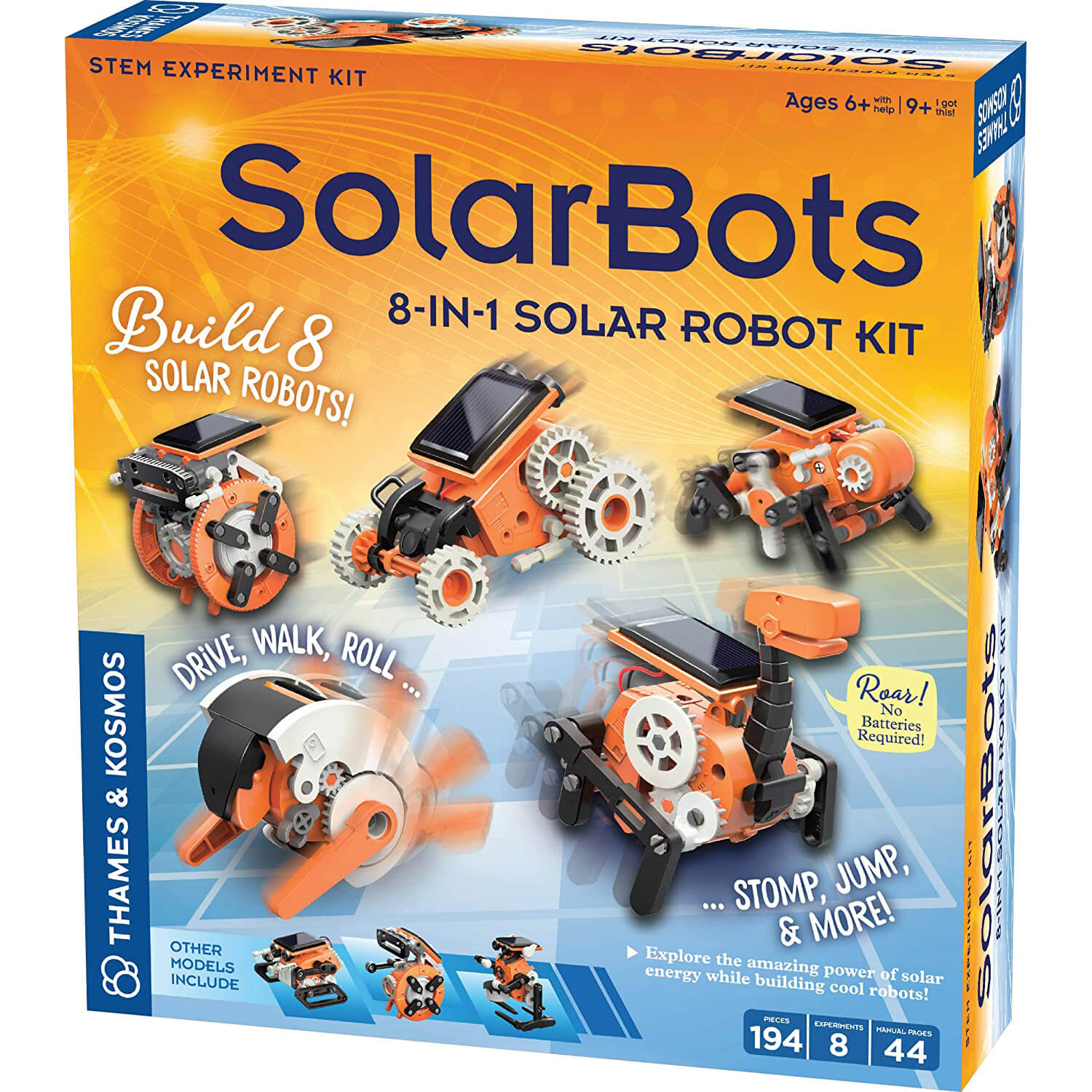 Thames & Kosmos SolarBots: 8-in-1 Solar Robot STEM Experiment Kit