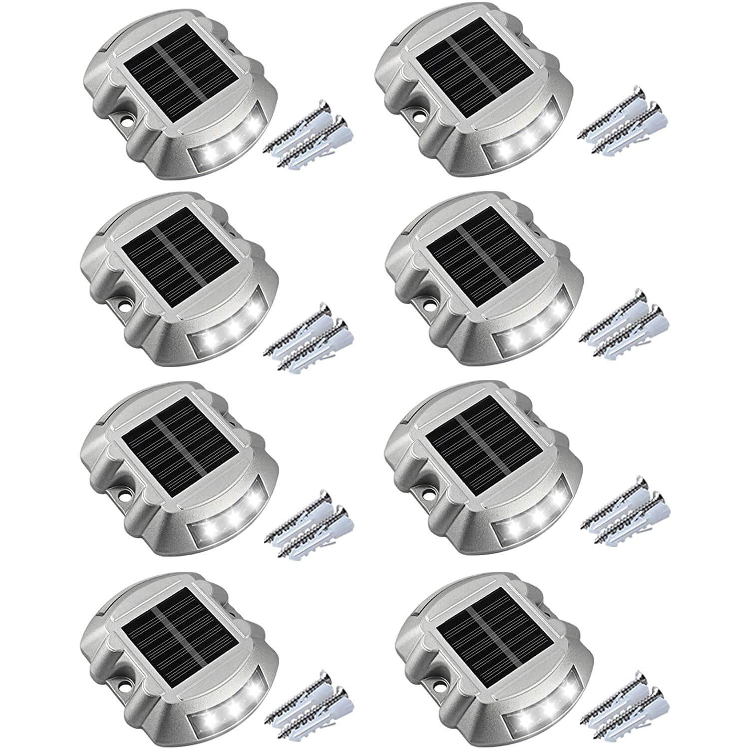 APONUO Solar Driveway Lights (8 Pack)