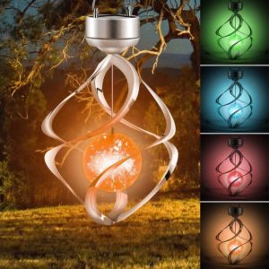 AMWGIMI Wind Chime Solar Lights