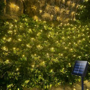 echosari Solar Garden Net Fairy Lights