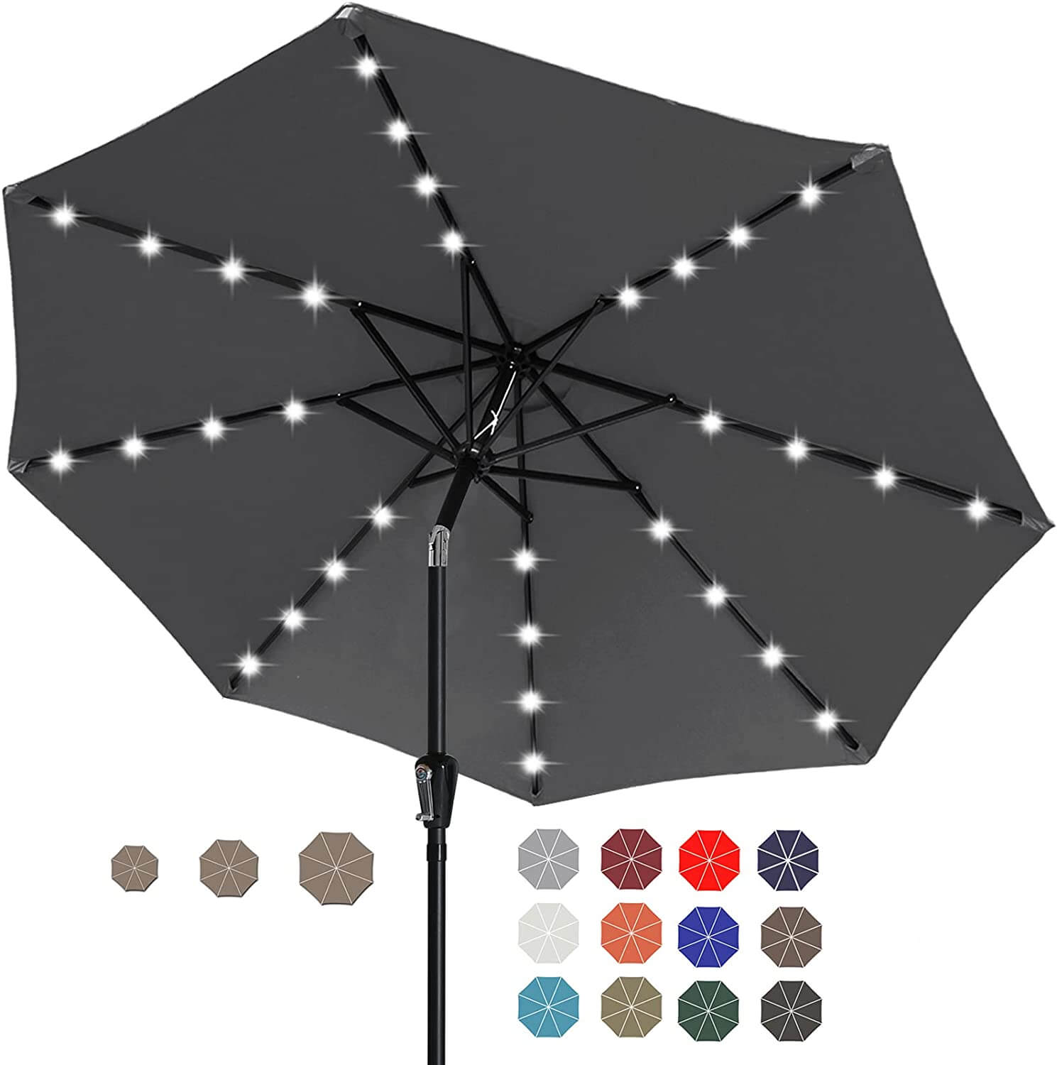 ABCCANOPY Solar Patio Umbrella