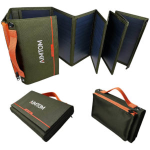 AIMTOM Portable Solar Laptop Charger