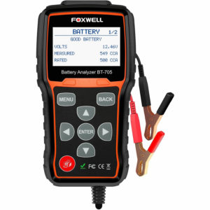 FOXWELL BT705 12V-24V Car Battery Tester Automotive 100-2000 CCA