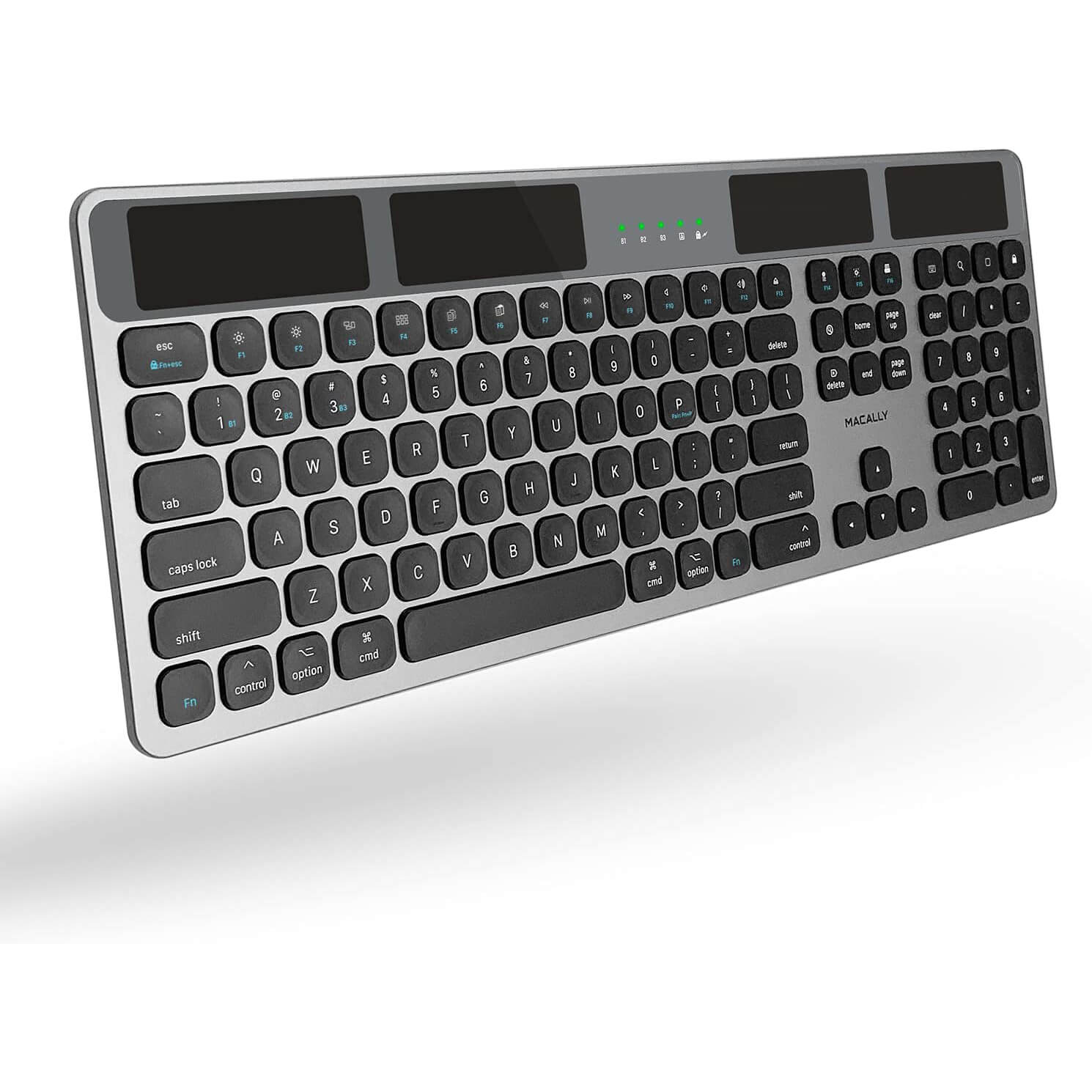 Macally Bluetooth Wireless Solar Keyboard for Mac