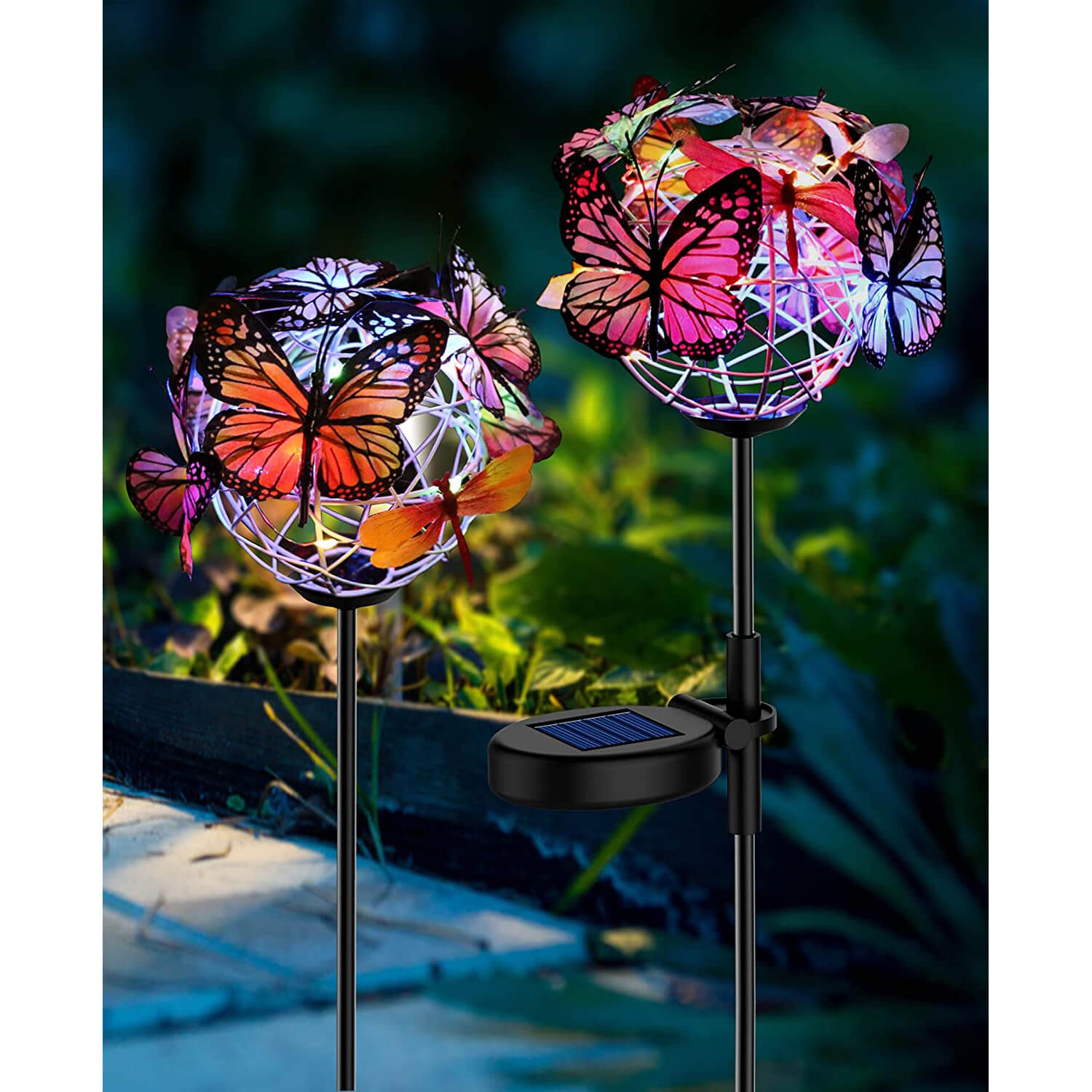 Aiscool Solar Lights Outdoor Butterfly Lights