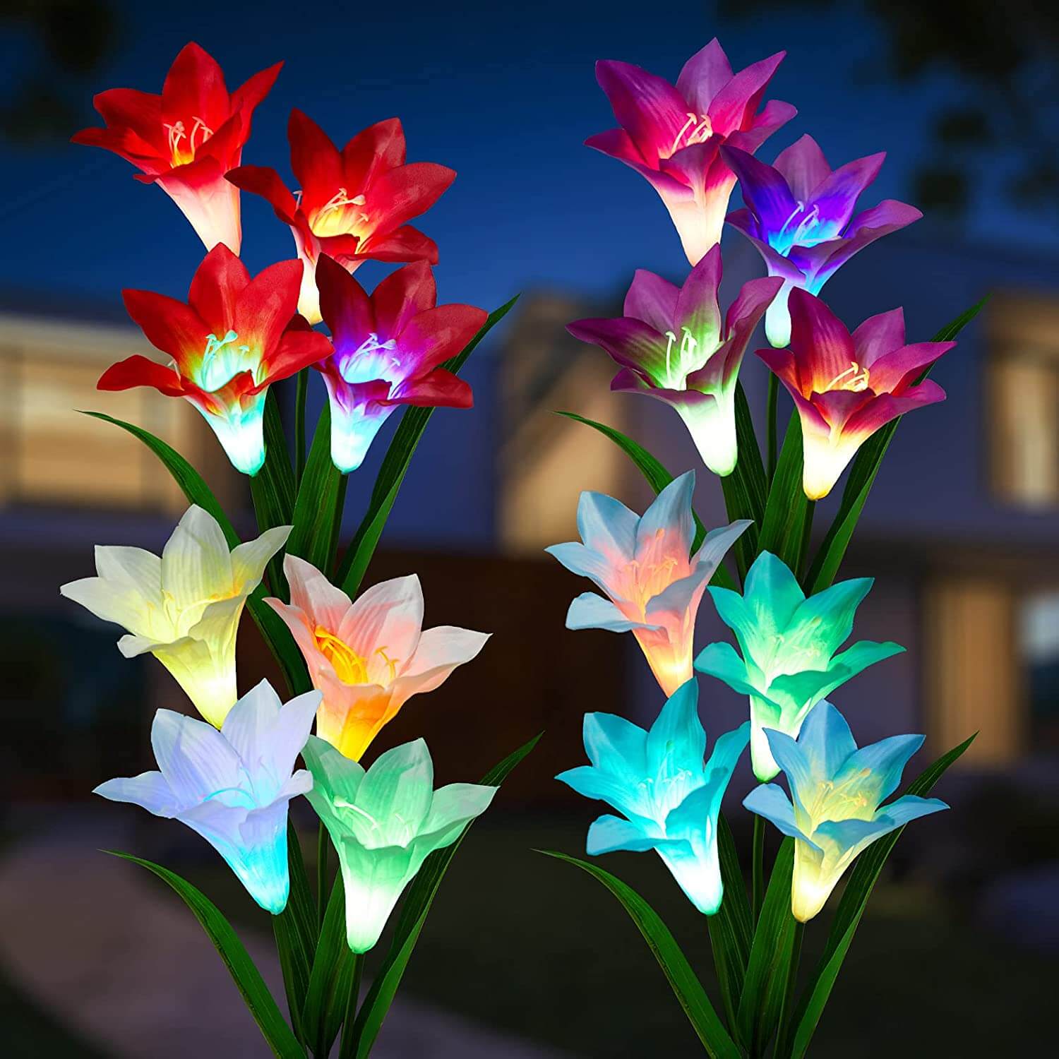 Brightown Updated Lily Solar Flower Lights