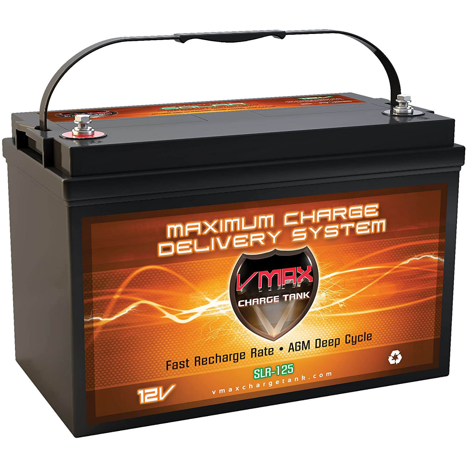 Vmaxtanks VMAXSLR125 AGM Rechargeable Deep Cycle Battery