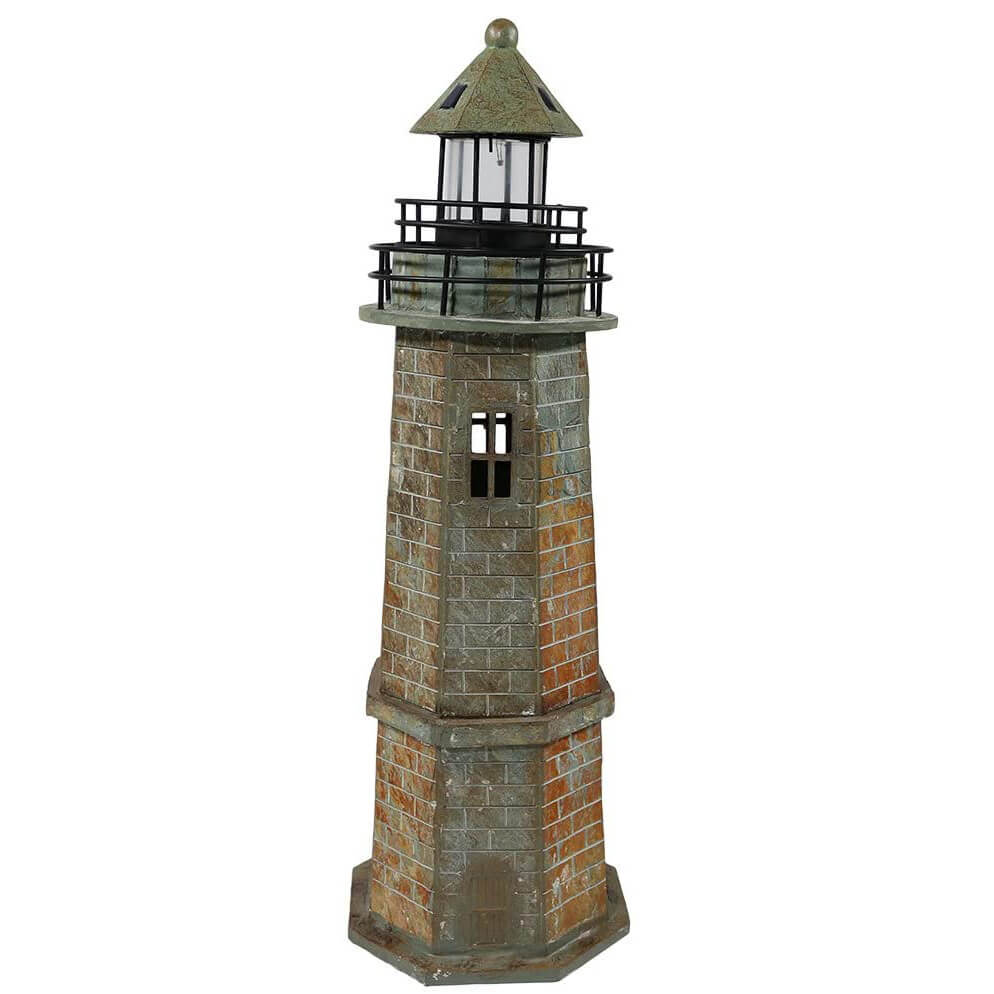 Sunnydaze Solar Nautical Statue Decorative Lighthouse
