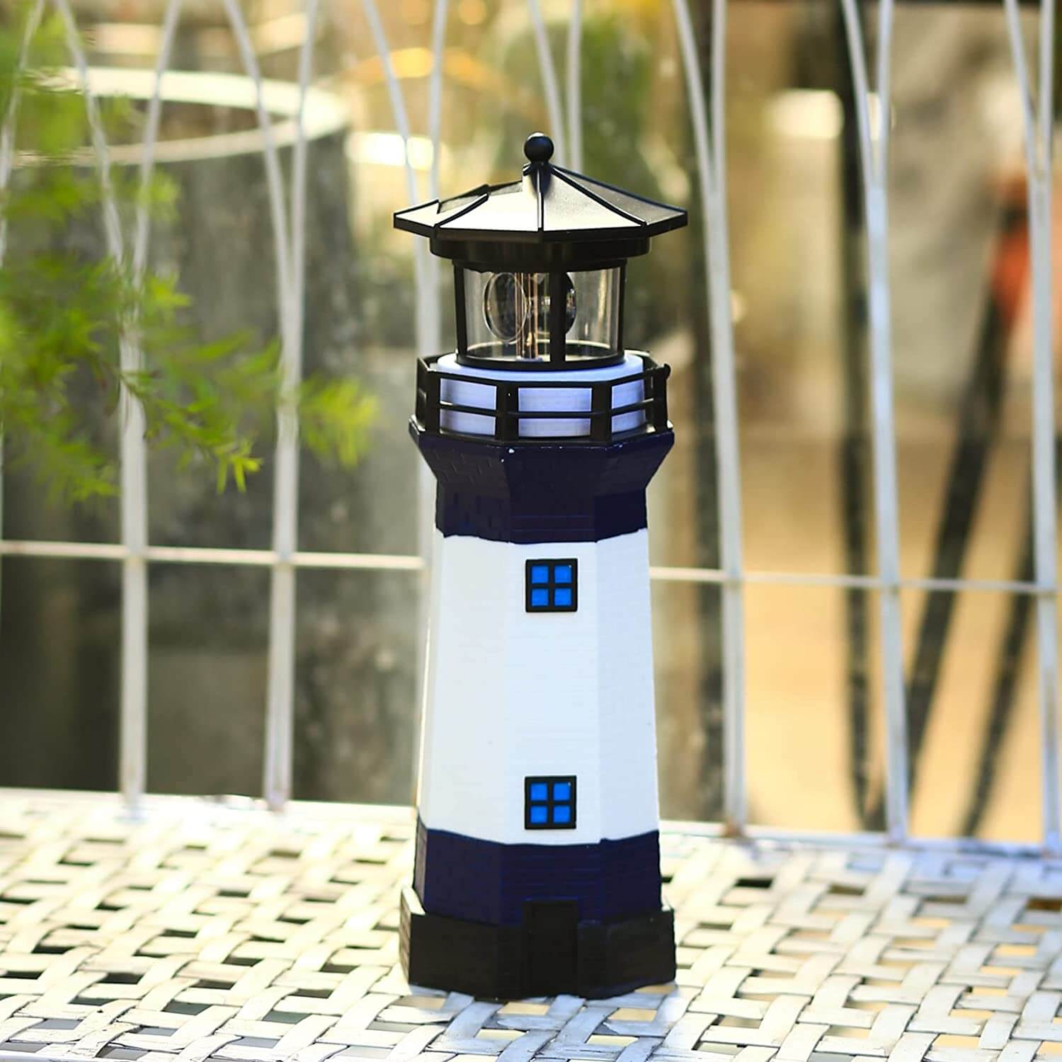 WDLFCGC, Lighthouse with Rotating Light Tower LED Lights
