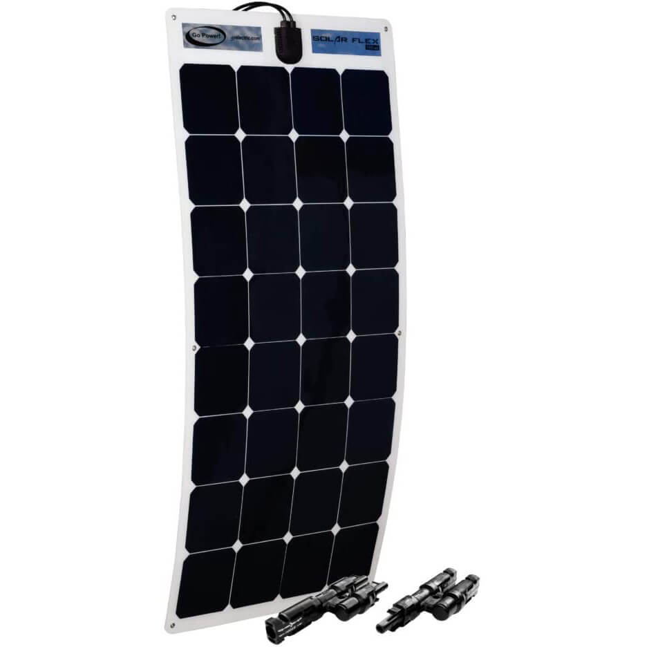 Go Power! 100W Flexible Monocrystalline Solar Panel Kit