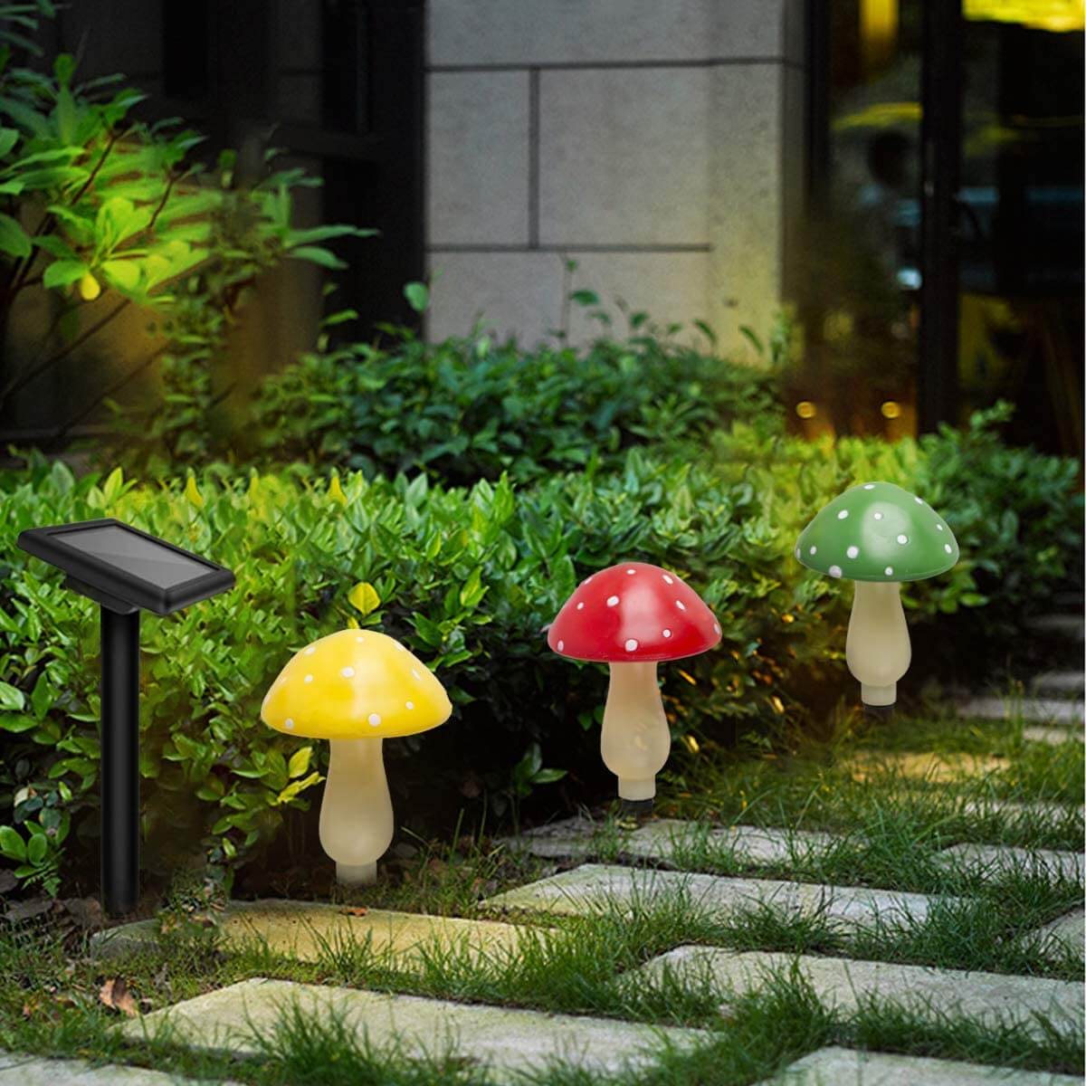 Lucky Star Solar Light Outdoor Mushroom Lamps