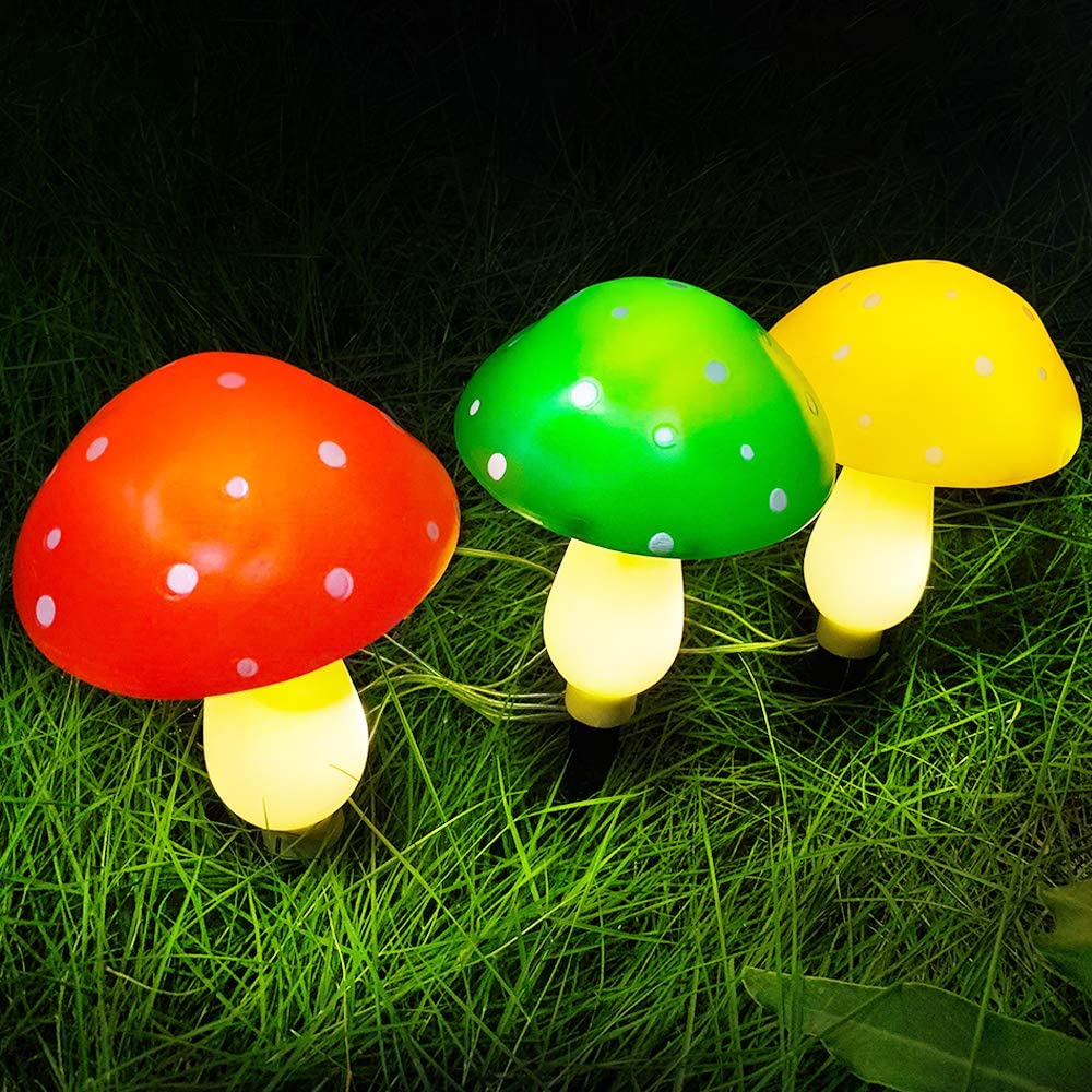 Timeflies Outdoor Solar Mushroom Lights