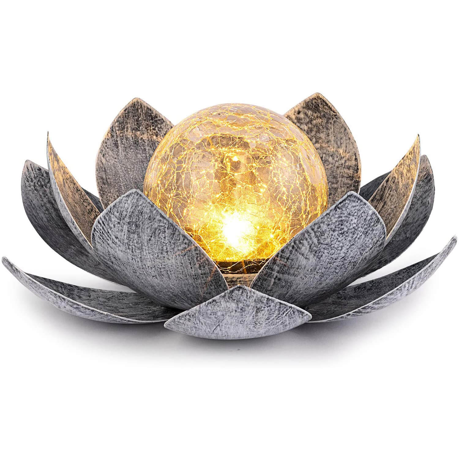 Huaxu Globe Glass Lotus Decoration
