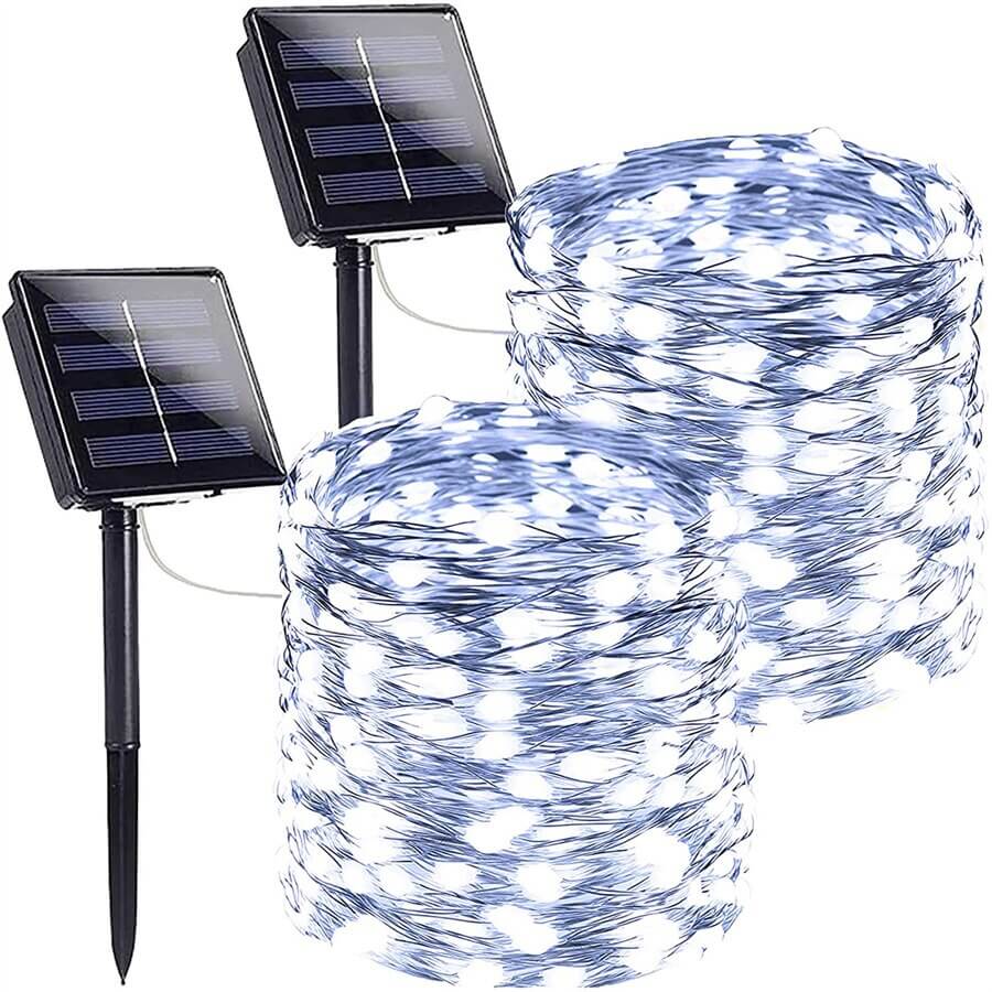 Best Solar Fairy Lights For 2024 Enchanting Fairy Lights For Outdoor   White Solar Fairy Lights 