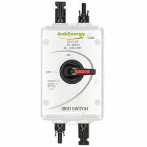 AnkEnergy IP66 Solar System Solar combiner box 32A PV DC Isolator Switch with Solar Connector for Solar Power System