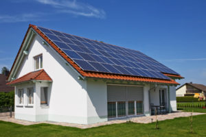 Solar Panels on a House Roof