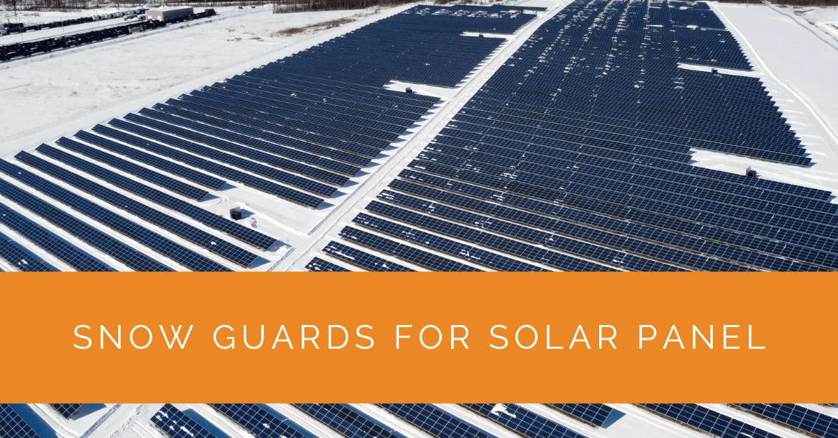 Snow Guards for Solar Panel