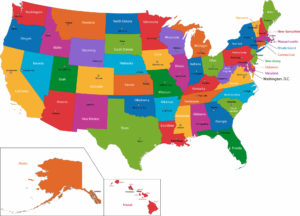 Colorful US Map