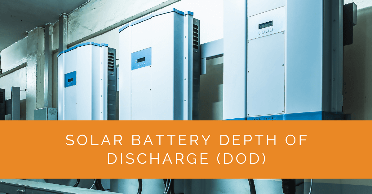 Solar Battery Depth of Discharge (DoD)