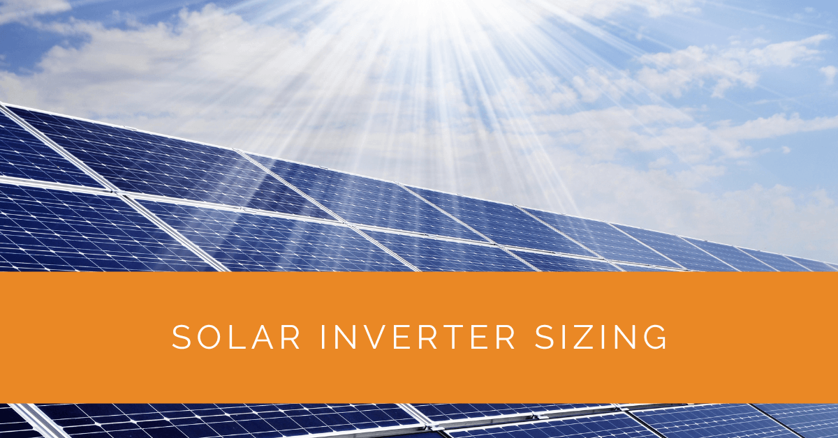 Solar Inverter Sizing