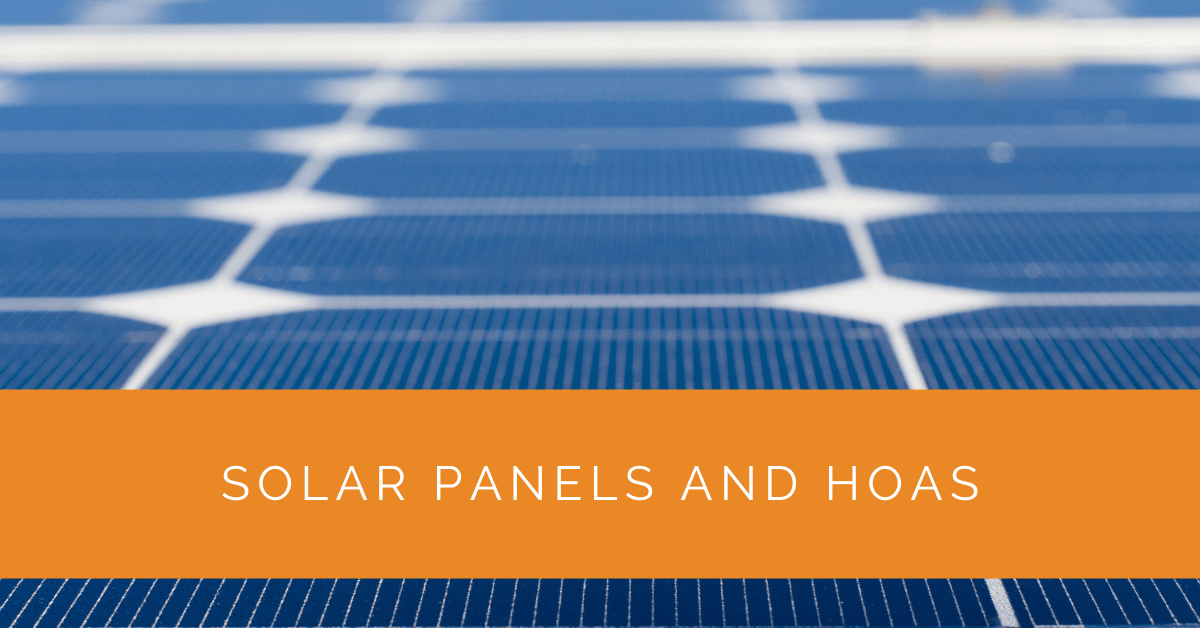 Solar Panels and HOAs