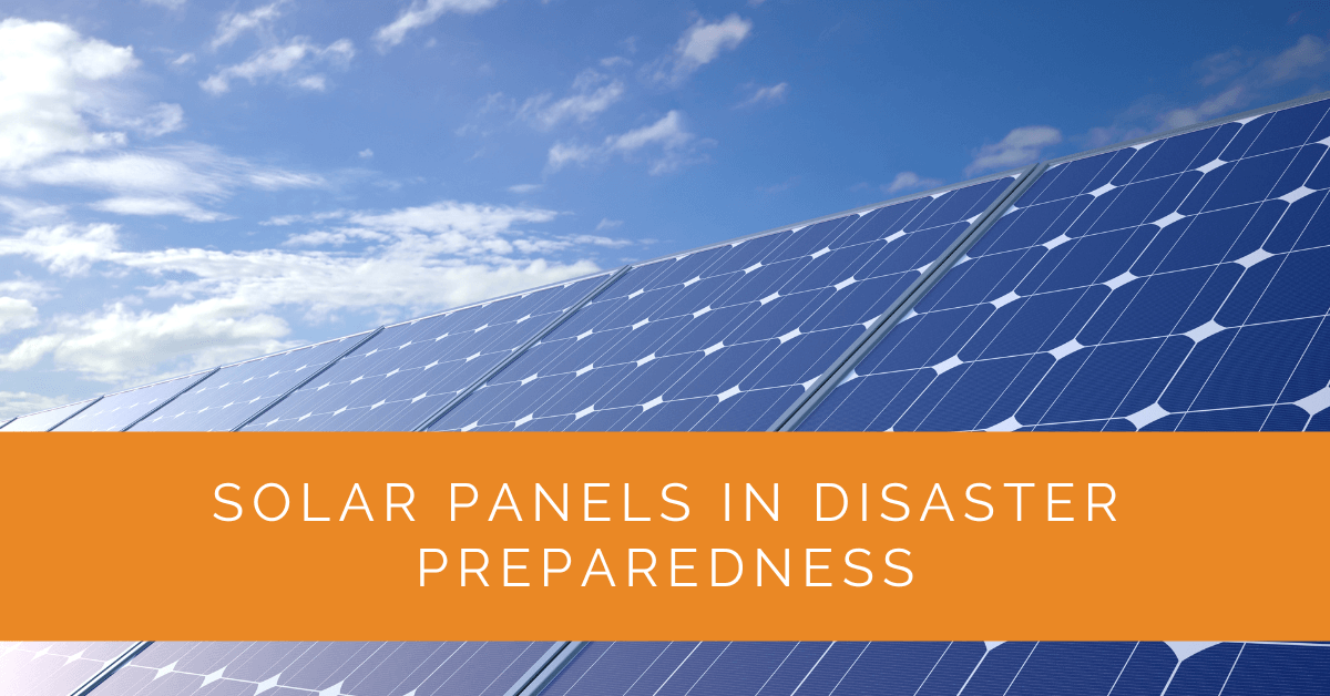 Solar Panels in Disaster Preparedness