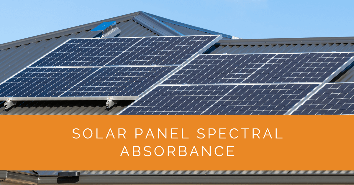 Solar Panel Spectral Absorbance