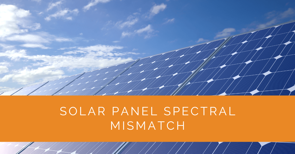 Solar Panel Spectral Mismatch