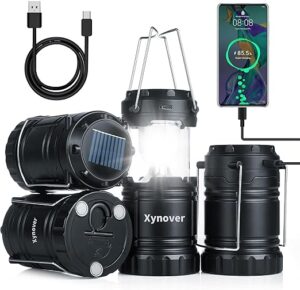 4-Pack Solar Camping Lanterns
