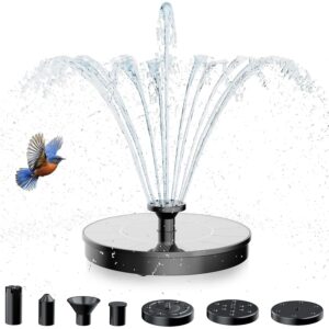 AMZtime 1.4W Mini Solar Bird Bath Fountain