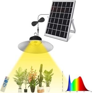 Bright Solar Powered Grow Light 139 LED Model