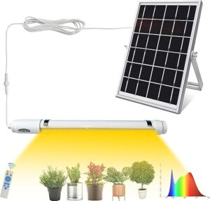 Bright Solar Powered Grow Light Best for Beginners