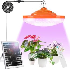 Ufelizor Solar Plant Grow Light 96 LED Hanging Model