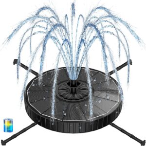Yzert Solar Fountain with 2000mAh Battery
