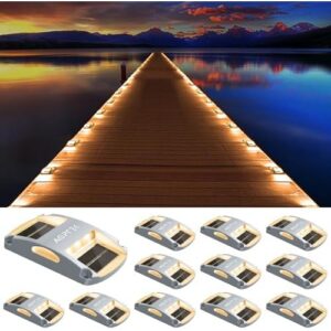 AGPTEK Solar Driveway Lights 12-Pack