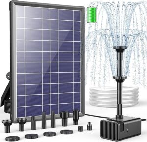 Antfraer 8W Solar Fountain Pump
