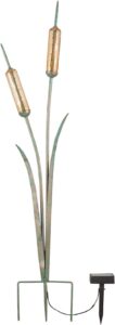 ART ARTIFACT Solar Cattail Garden Stake (35