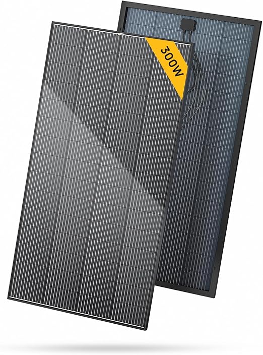 BougeRV 300W Bifacial 12BB Monocrystalline Solar Panel