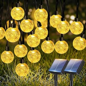 btfarm 2 Pack Solar String Lights